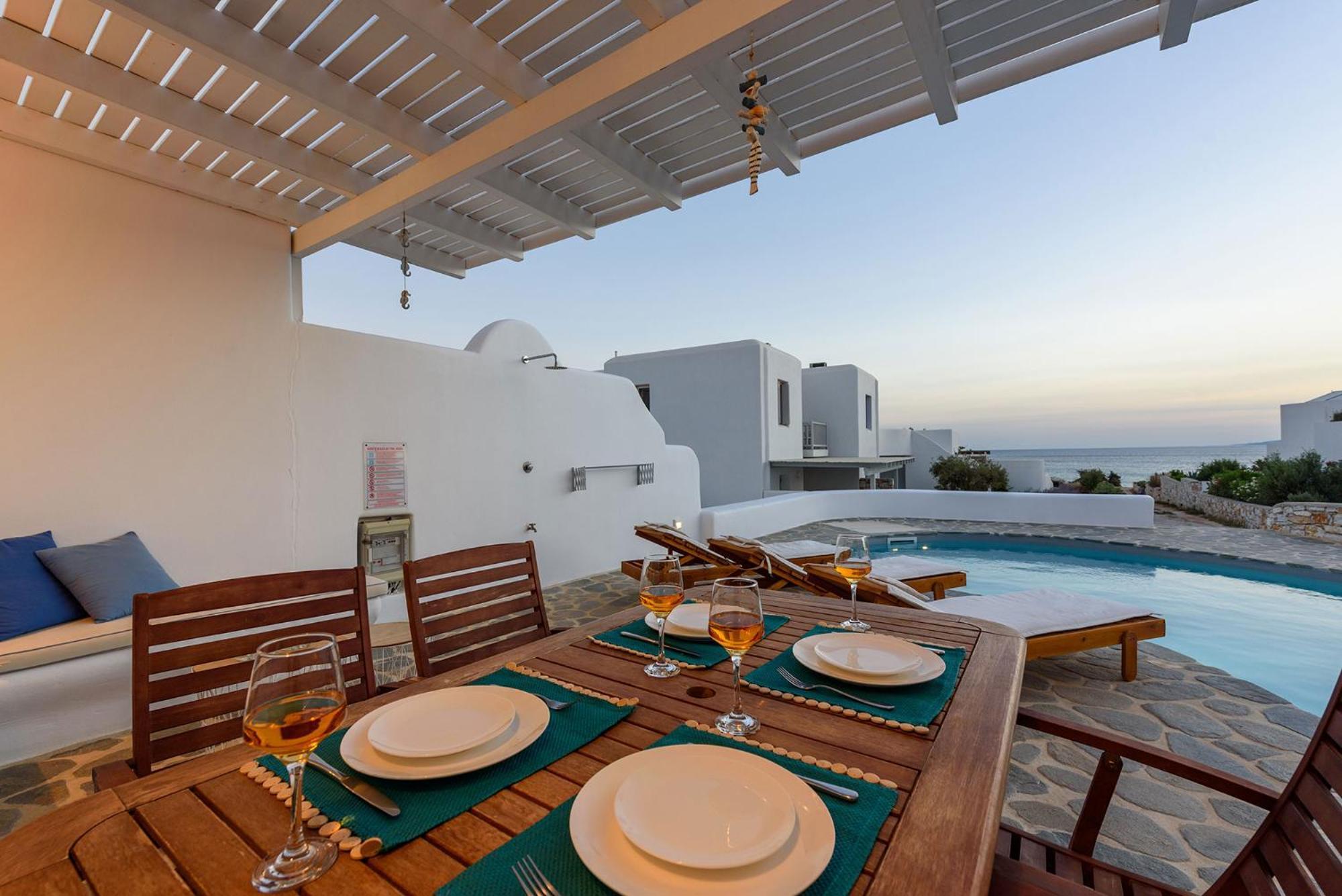 Helen Beach Front Luxury Villas Kastraki  Luaran gambar